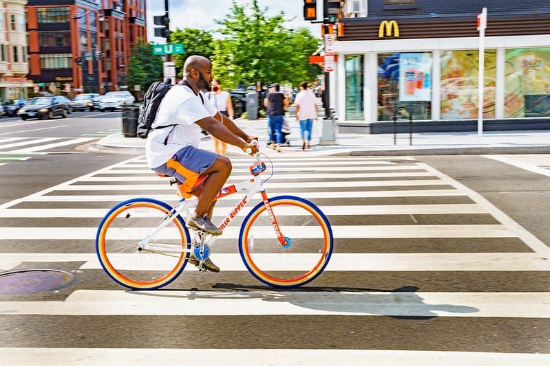 Cyclist on 14th and U DC_Flickr photo by Ted Eytan